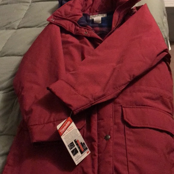 NWT LL Bean Ladies 3/4 Insulate Coat.. Mauve - Picture 3 of 4